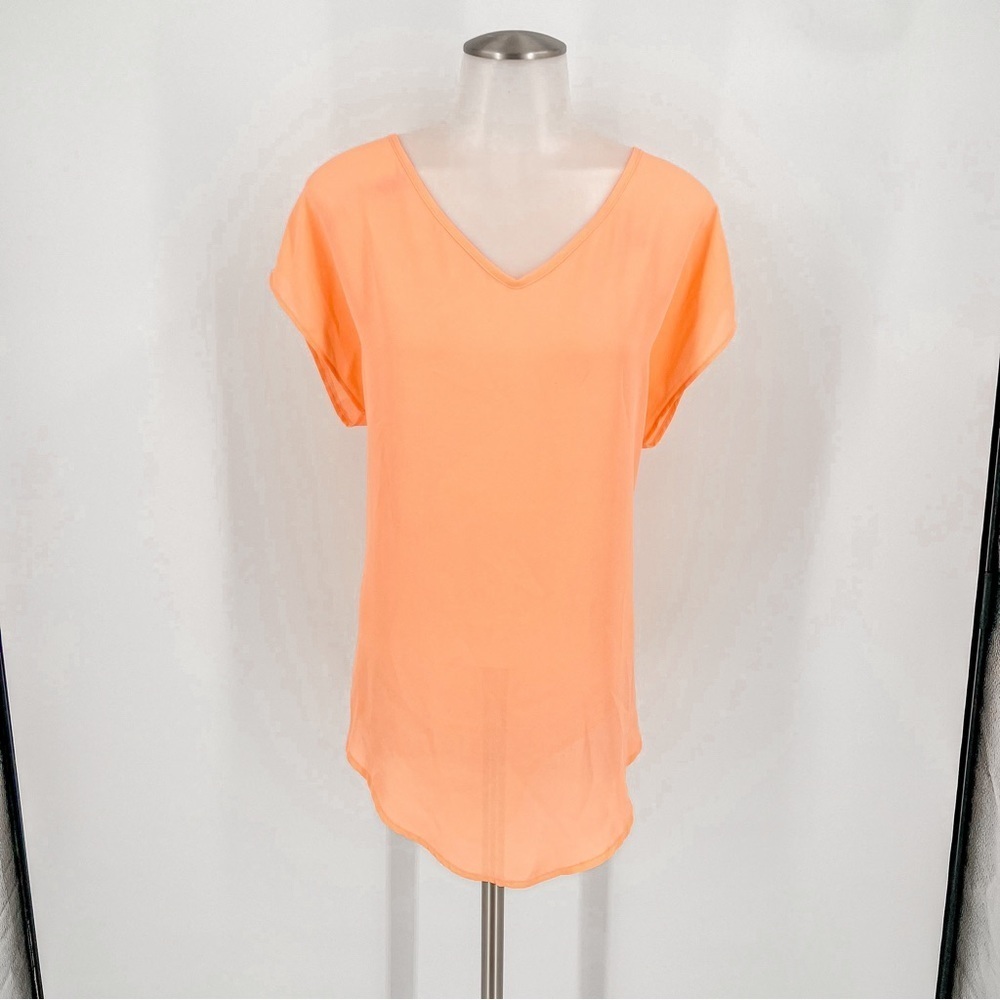 Lush Orange Short Sleeve Tee Vibrant and Stylish